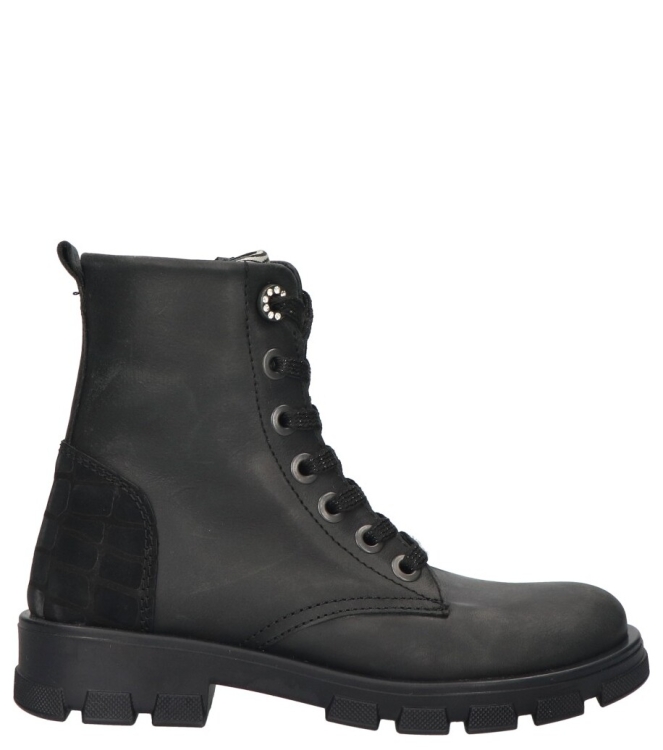 Jochie-Freaks veterboot <span>JF-24784 200 Beth</span> JF-24784 200 Beth zwart - www.bremmerschoenen.pro - Bremmer Schoenen