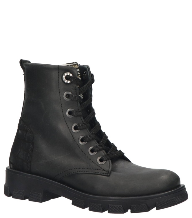 Jochie-Freaks veterboot <span>JF-24784 200 Beth</span> JF-24784 200 Beth zwart - www.bremmerschoenen.pro - Bremmer Schoenen