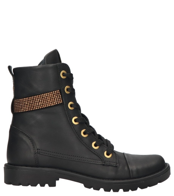 Jochie-Freaks veterboot <span>JF-24788 200 Dana</span> JF-24788 200 Dana zwart - www.bremmerschoenen.pro - Bremmer Schoenen