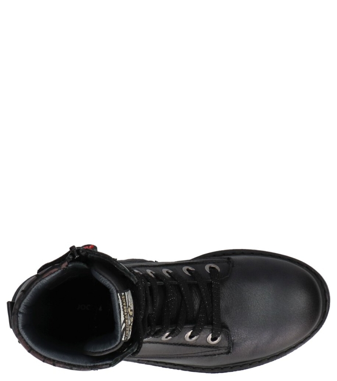 Jochie-Freaks veterboot <span>JF-24586 450 Dalia</span> JF-24586 450 Dalia zwart - www.bremmerschoenen.pro - Bremmer Schoenen