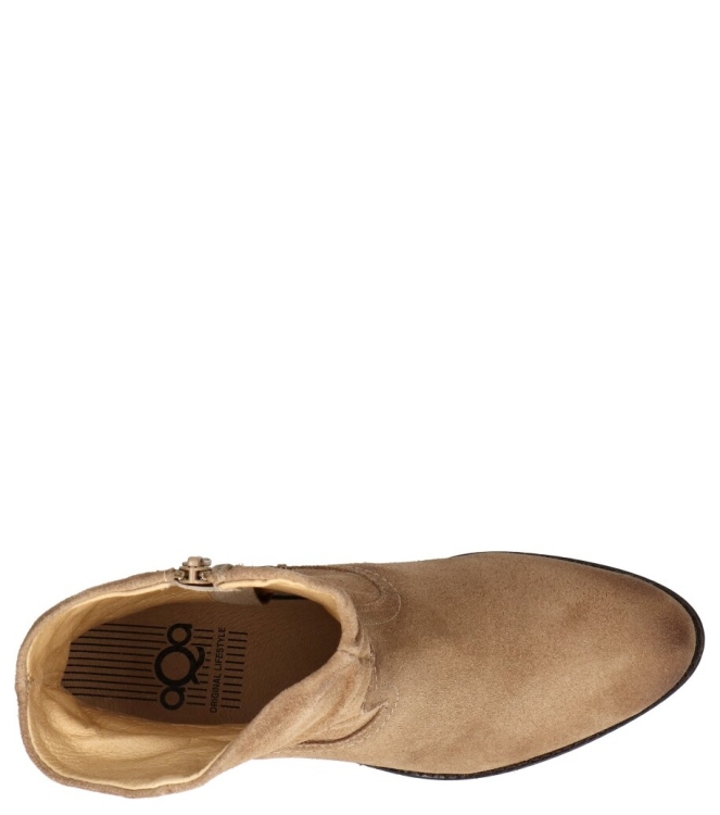 Aqa enkellaars <span>A8662 A49</span> A8662 A49 beige - www.bremmerschoenen.pro - Bremmer Schoenen