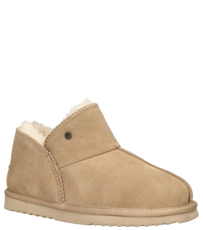 Warmbat pantoffel <span>Willow women WLW321051 Stone</span> Willow women WLW321051 Stone beige - www.bremmerschoenen.pro - Bremmer Schoenen