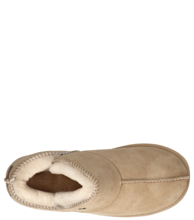 Warmbat pantoffel <span>Willow women WLW321051 Stone</span> Willow women WLW321051 Stone beige - www.bremmerschoenen.pro - Bremmer Schoenen