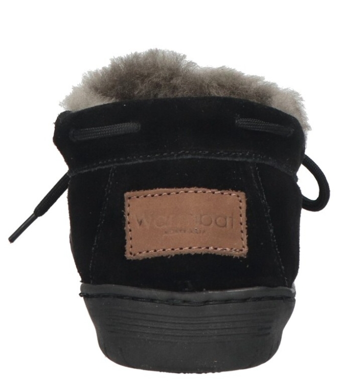 Warmbat pantoffel <span>Bunya women BNY341055 Black</span> Bunya women BNY341055 Black zwart - www.bremmerschoenen.pro - Bremmer Schoenen