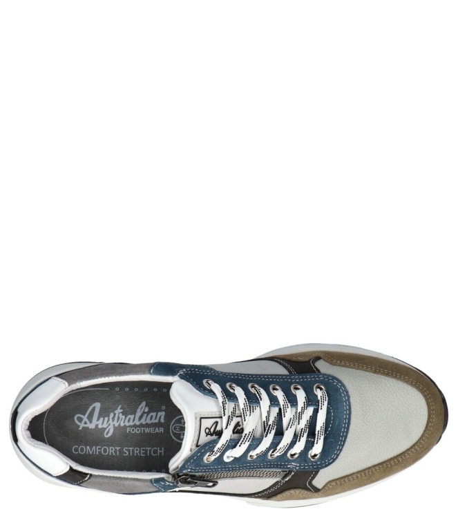 Australian sneaker <span>15.1646.04 PKX Connery width H</span> 15.1646.04 PKX Connery width H groen - www.bremmerschoenen.pro - Bremmer Schoenen