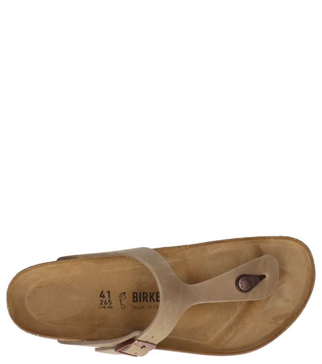 Birkenstock Birkenstock slipper <span>943811 Gizeh</span> oiled Tabacco Brown Birkenstock slipper <span>943811 Gizeh</span> 943811 Gizeh groen - www.bremmerschoenen.pro - Bremmer Schoenen