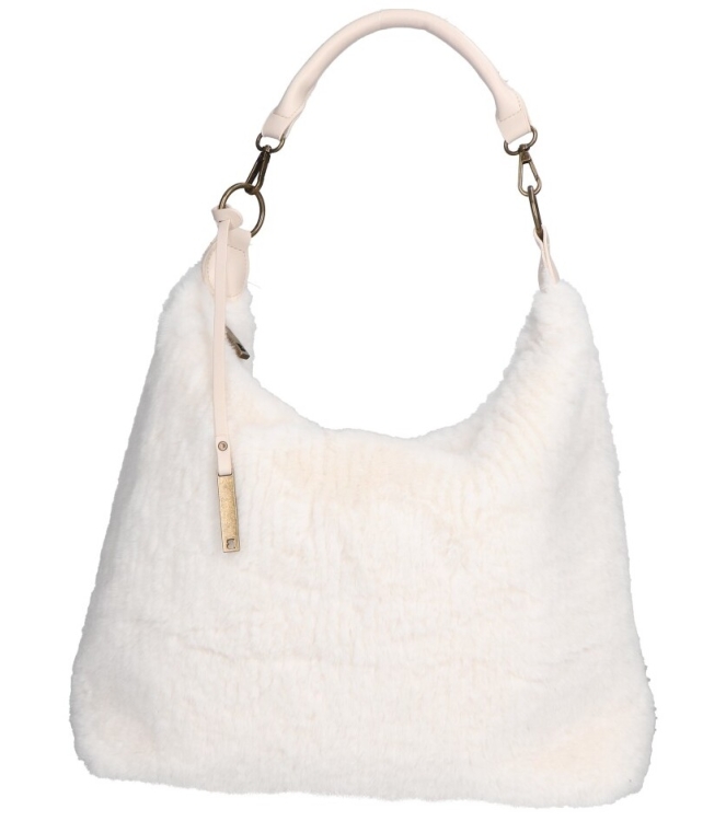 Bulaggi tas <span>31652.31 Faux fur hobo</span> 31652.31 Faux fur hobo wit - www.bremmerschoenen.pro - Bremmer Schoenen
