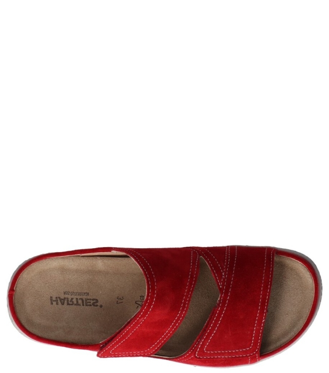 Hartjes slipper <span>122.1222 27/00 Groove</span> 122.1222 27/00 Groove rood - www.bremmerschoenen.pro - Bremmer Schoenen