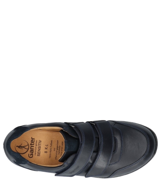 Ganter klittenbandschoen <span>259807 3000 Karl-Ludwig</span> 259807 3000 Karl-Ludwig blauw - www.bremmerschoenen.pro - Bremmer Schoenen