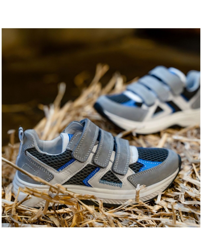 Track Style klittenbandschoen <span>326354 182 Emiel Engel</span> 326354 182 Emiel Engel grijs - www.bremmerschoenen.pro - Bremmer Schoenen