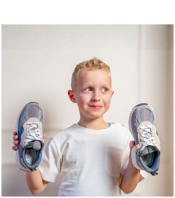 Bunnies JR sneaker <span>226060 484 Daan Dash</span> 226060 484 Daan Dash grijs - www.bremmerschoenen.pro - Bremmer Schoenen