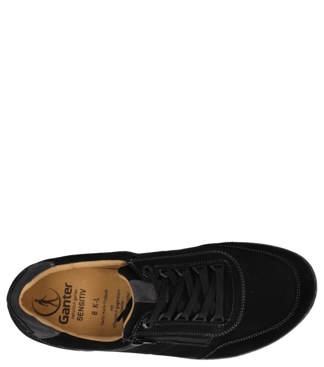 Ganter sneaker <span>259852 0100 Karl-Ludwig</span> 259852 0100 Karl-Ludwig zwart - www.bremmerschoenen.pro - Bremmer Schoenen