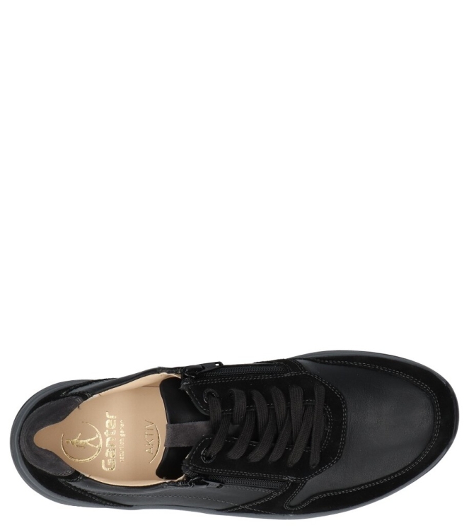 Ganter sneaker <span>251951 0100 High Flyer</span> 251951 0100 High Flyer zwart - www.bremmerschoenen.pro - Bremmer Schoenen