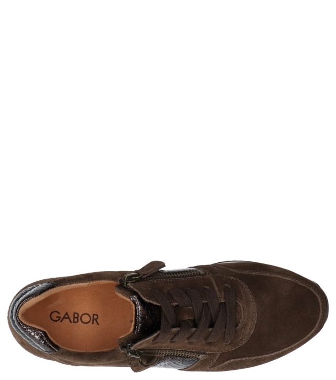 Gabor sneaker <span>6019.01.007</span> 6019.01.007 bruin - www.bremmerschoenen.pro - Bremmer Schoenen