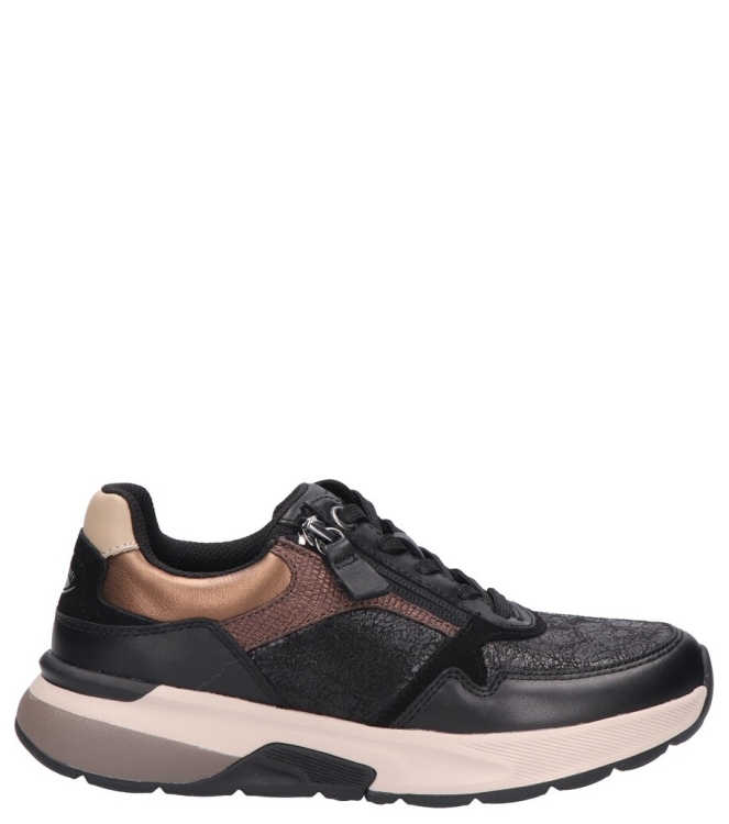 Gabor Gabor sneaker <span>0105.01.006</span> 006 black/desert kombi Gabor sneaker <span>0105.01.006</span> 0105.01.006 zwart - www.bremmerschoenen.pro - Bremmer Schoenen