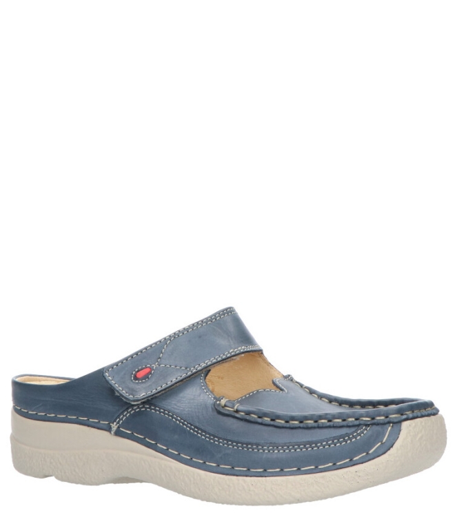 WOLKY <span>6227 Roll-slipper 387 blue summer Etna lea</span> 6227 Roll-slipper 387 blue summer Etna lea blauw - www.bremmerschoenen.pro - Bremmer Schoenen