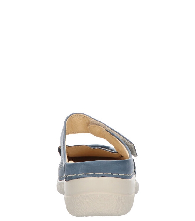 WOLKY <span>6227 Roll-slipper 387 blue summer Etna lea</span> 6227 Roll-slipper 387 blue summer Etna lea blauw - www.bremmerschoenen.pro - Bremmer Schoenen