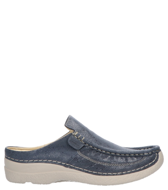 Wolky WOLKY SLIPPER <span>6202 Roll-slide 982 Denim Dots Nubuck</span> DENIM WOLKY SLIPPER <span>6202 Roll-slide 982 Denim Dots Nubuck</span> 6202 Roll-slide 982 Denim Dots Nubuck blauw - www.bremmerschoenen.pro - Bremmer Schoenen