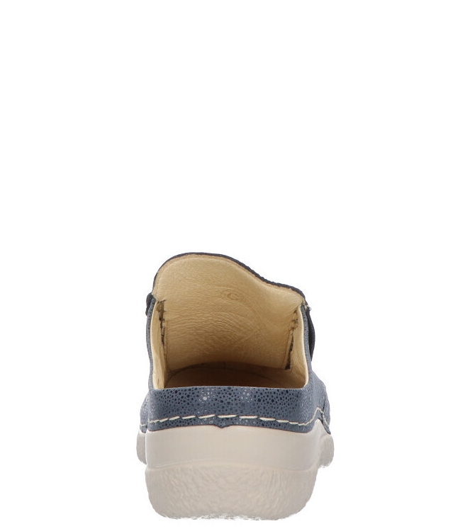 Wolky WOLKY SLIPPER <span>6202 Roll-slide 982 Denim Dots Nubuck</span> DENIM WOLKY SLIPPER <span>6202 Roll-slide 982 Denim Dots Nubuck</span> 6202 Roll-slide 982 Denim Dots Nubuck blauw - www.bremmerschoenen.pro - Bremmer Schoenen