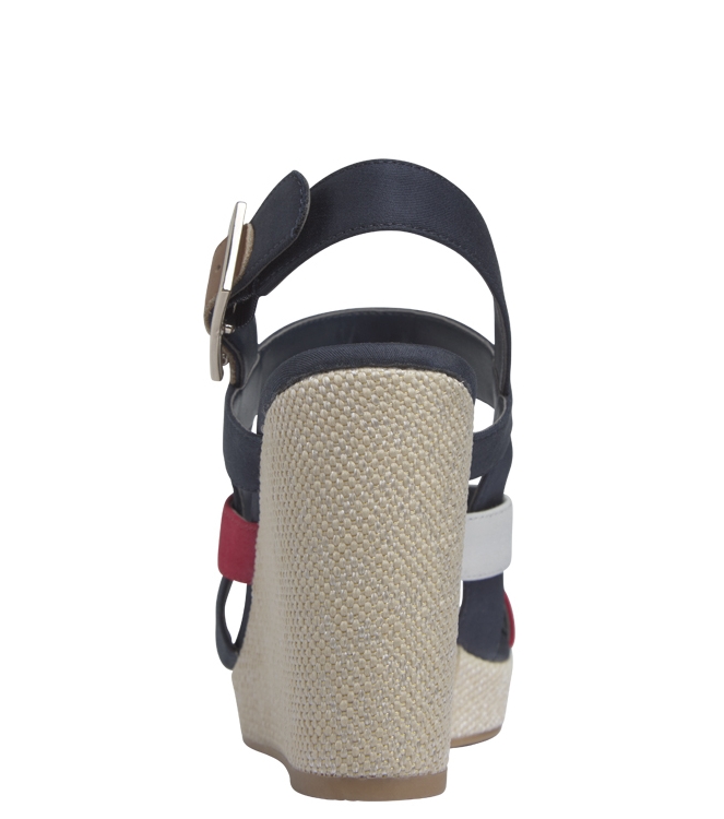 Tommy Hilfiger sandaal <span>FW0FW04739 0KP RWB</span> FW0FW04739 0KP RWB blauw - www.bremmerschoenen.pro - Bremmer Schoenen