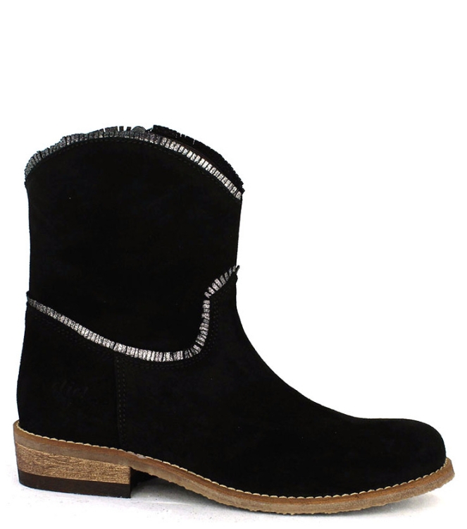 Clic! enkellaarsje <span>9577 Afelpado Negro</span> 9577 Afelpado Negro zwart - www.bremmerschoenen.pro - Bremmer Schoenen