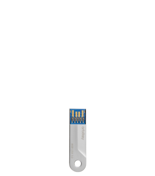 Orbitkey USB 8GB <span>ADDO-2-8GB</span> ADDO-2-8GB zilver - www.bremmerschoenen.pro - Bremmer Schoenen
