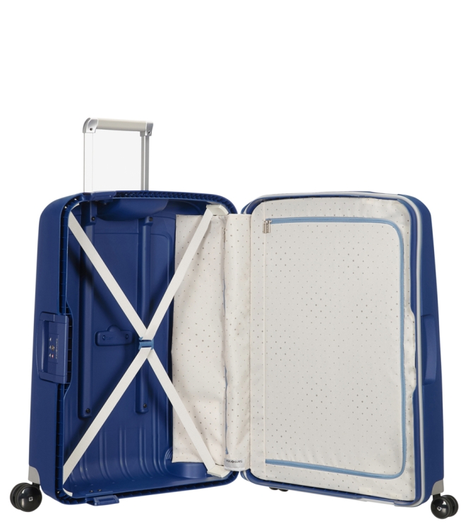 Samsonite Koffer <span>49308 1247 S'Cure Spinner 75</span> 49308 1247 S'Cure Spinner 75 blauw - www.bremmerschoenen.pro - Bremmer Schoenen