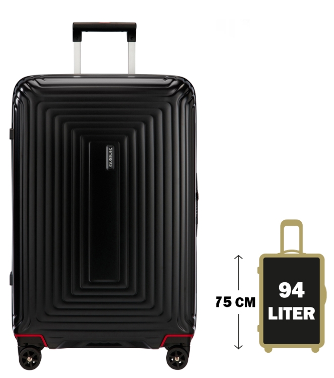 Samsonite Koffer <span>65754 4386/44D 19 003 NEOPULSE</span> 65754 4386/44D 19 003 NEOPULSE zwart - www.bremmerschoenen.pro - Bremmer Schoenen